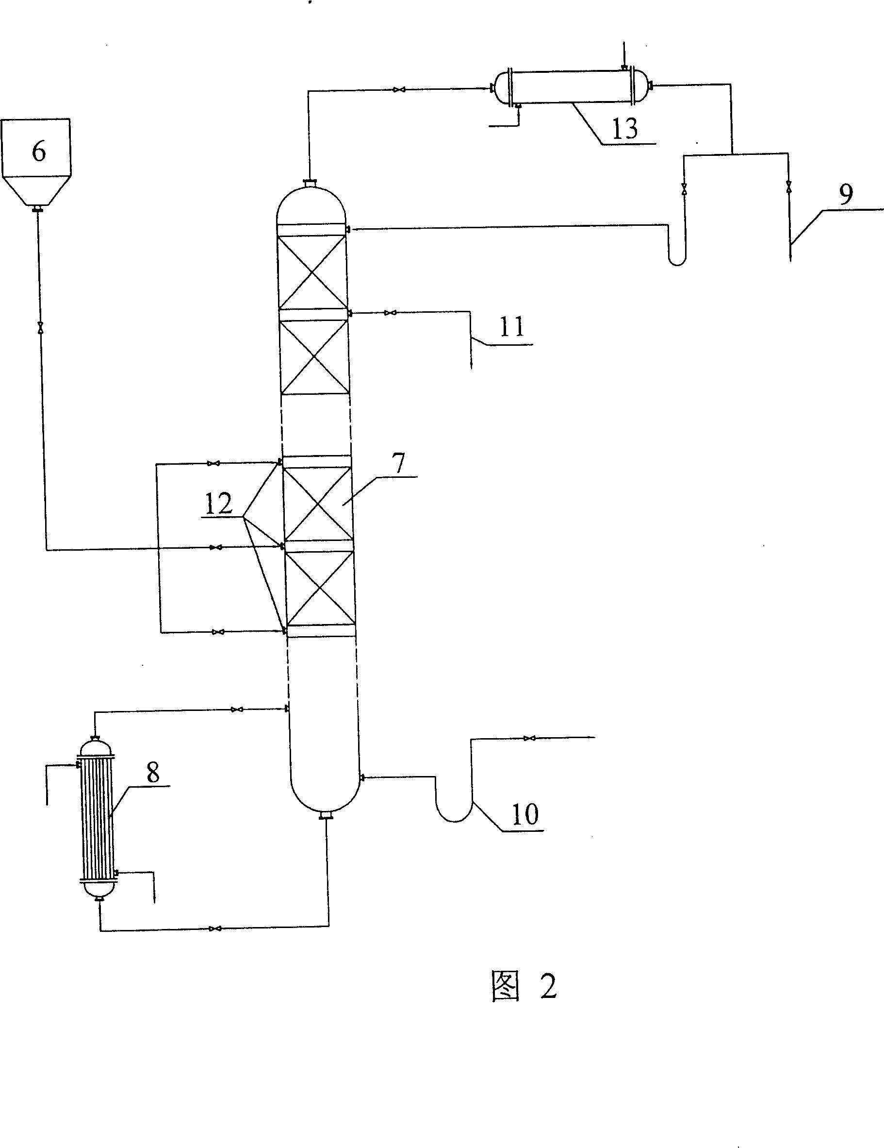 Device for separating 2-methyl butanol, 3-methyl butanol from iso amyl alcohol and its application method