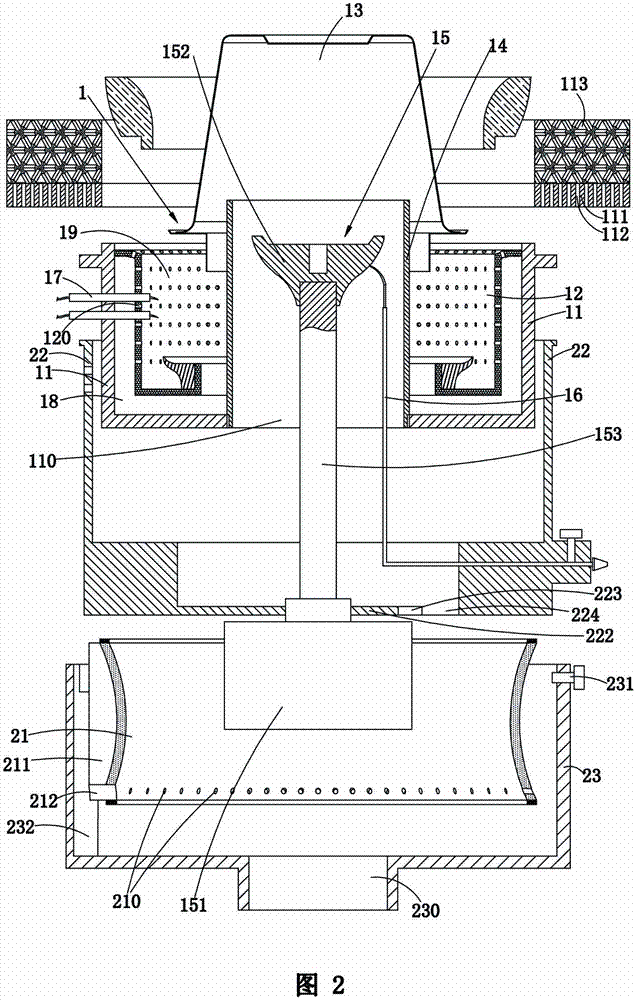 Fuel vaporizing combustion device with high firepower and long service life