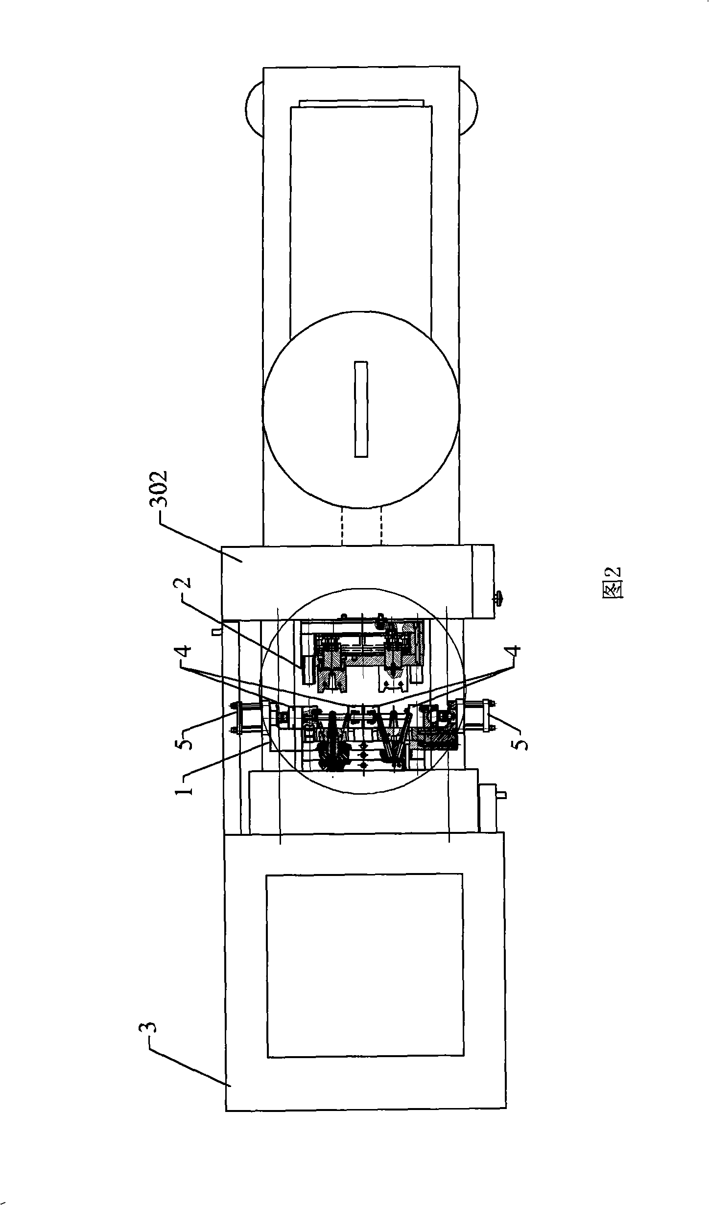 Die for injecting and blowing plastic hollow container forming container by one-step method and single working-station, and application thereof