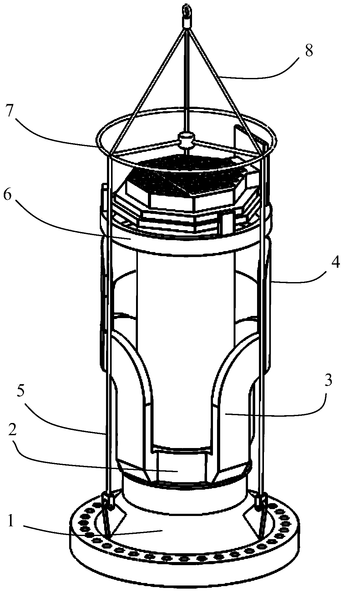 Special mounting rack and mounting method for top cover assembly of reactor of nuclear power station