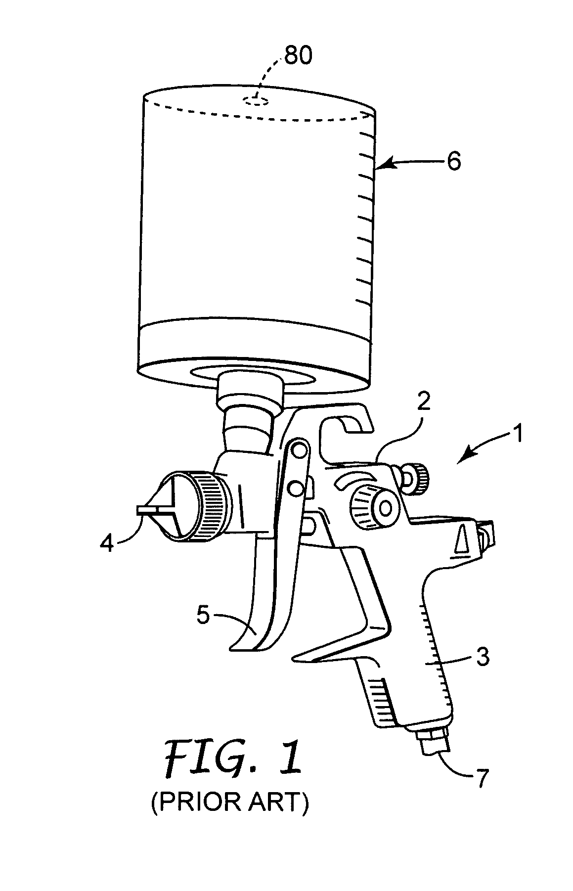 Spray gun reservoir with oversize, fast-fill opening