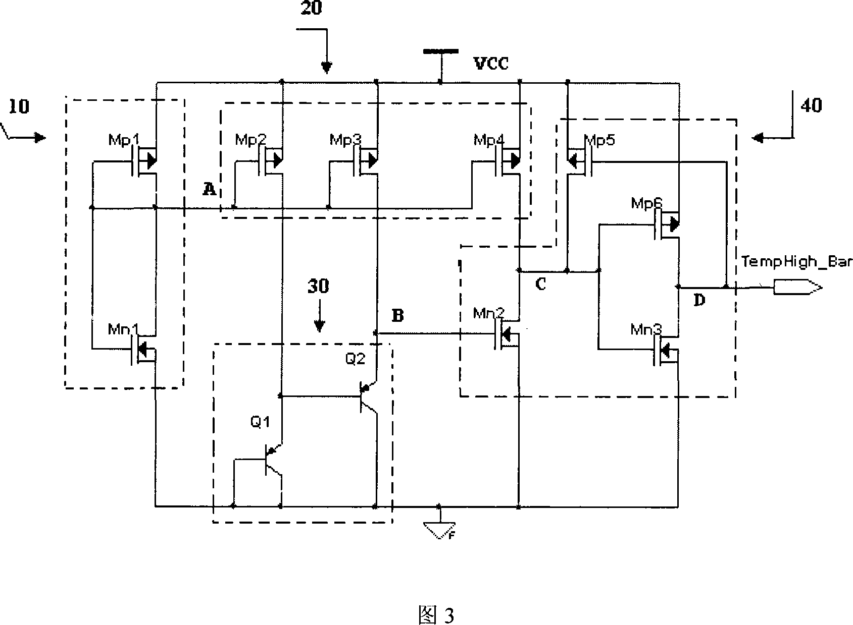 Temperature observation circuit