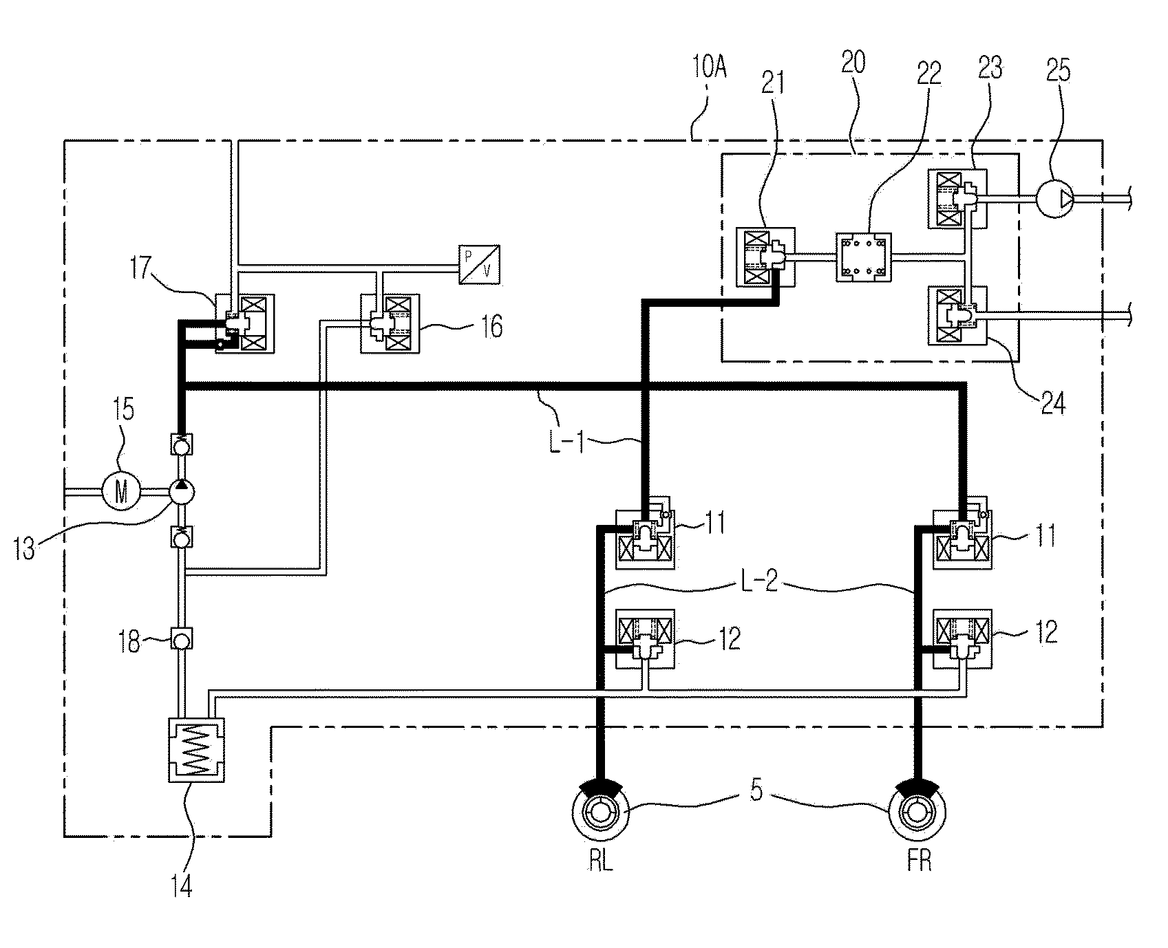 Modulator block and electronic control brake system for vehicles having the same