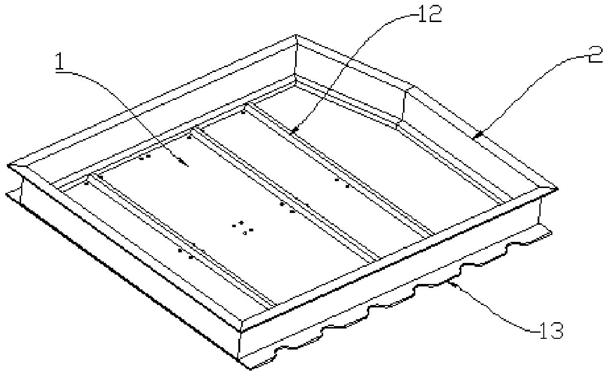 A cooling and heating integrated box structure