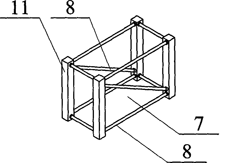 Inflation expansion truss solar panel array capable of on-orbit assembling