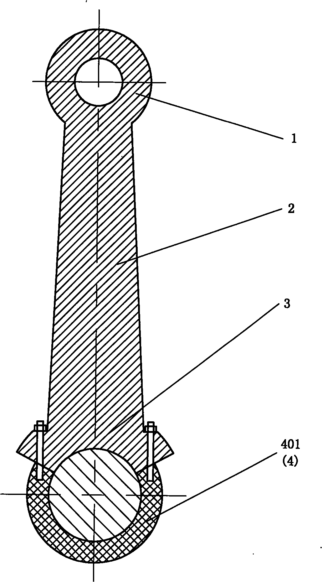 Non-rigid cover connecting rod