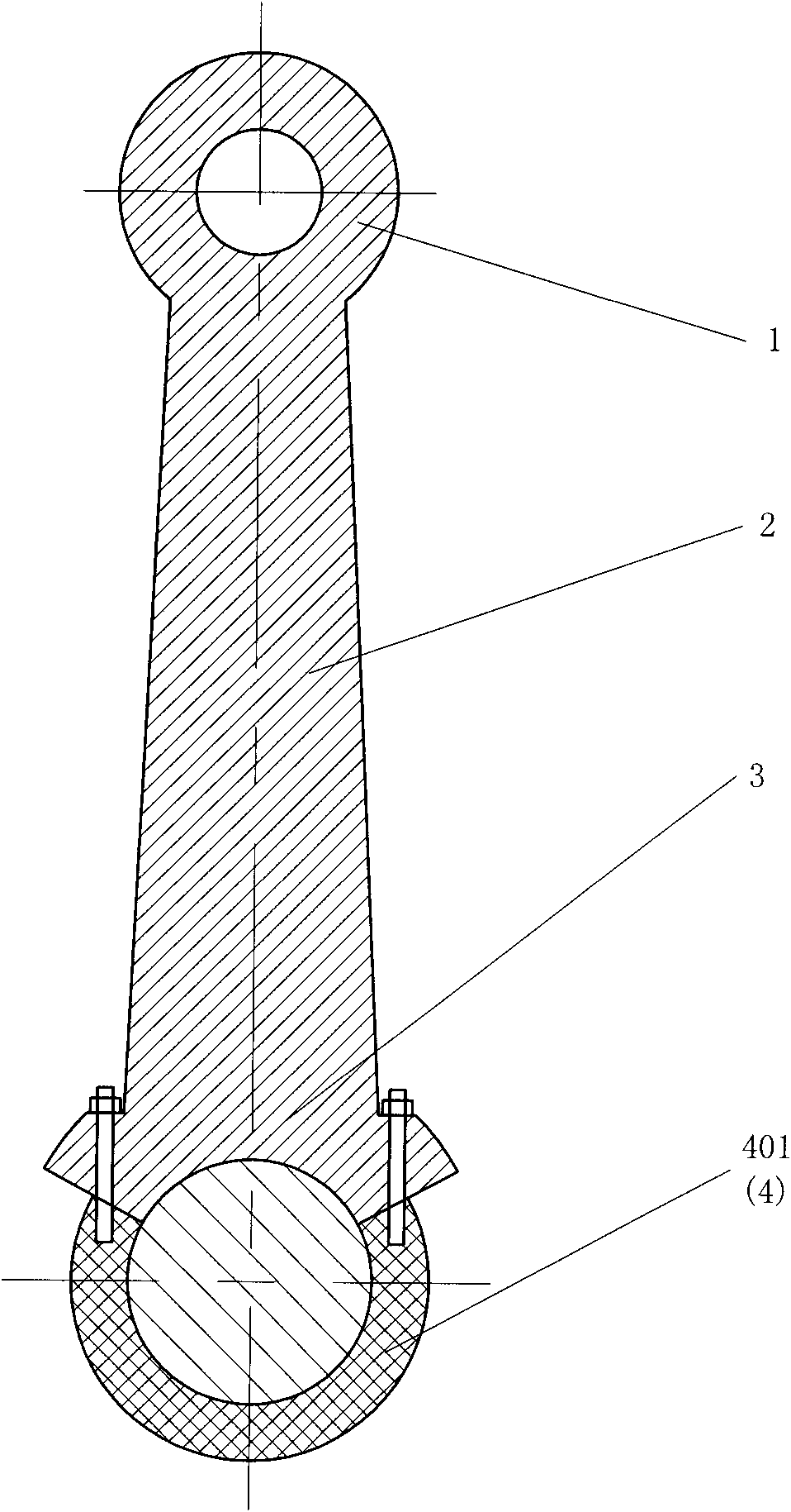 Non-rigid cover connecting rod