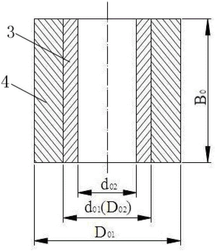 A precision rolling forming method for bimetallic cylindrical parts