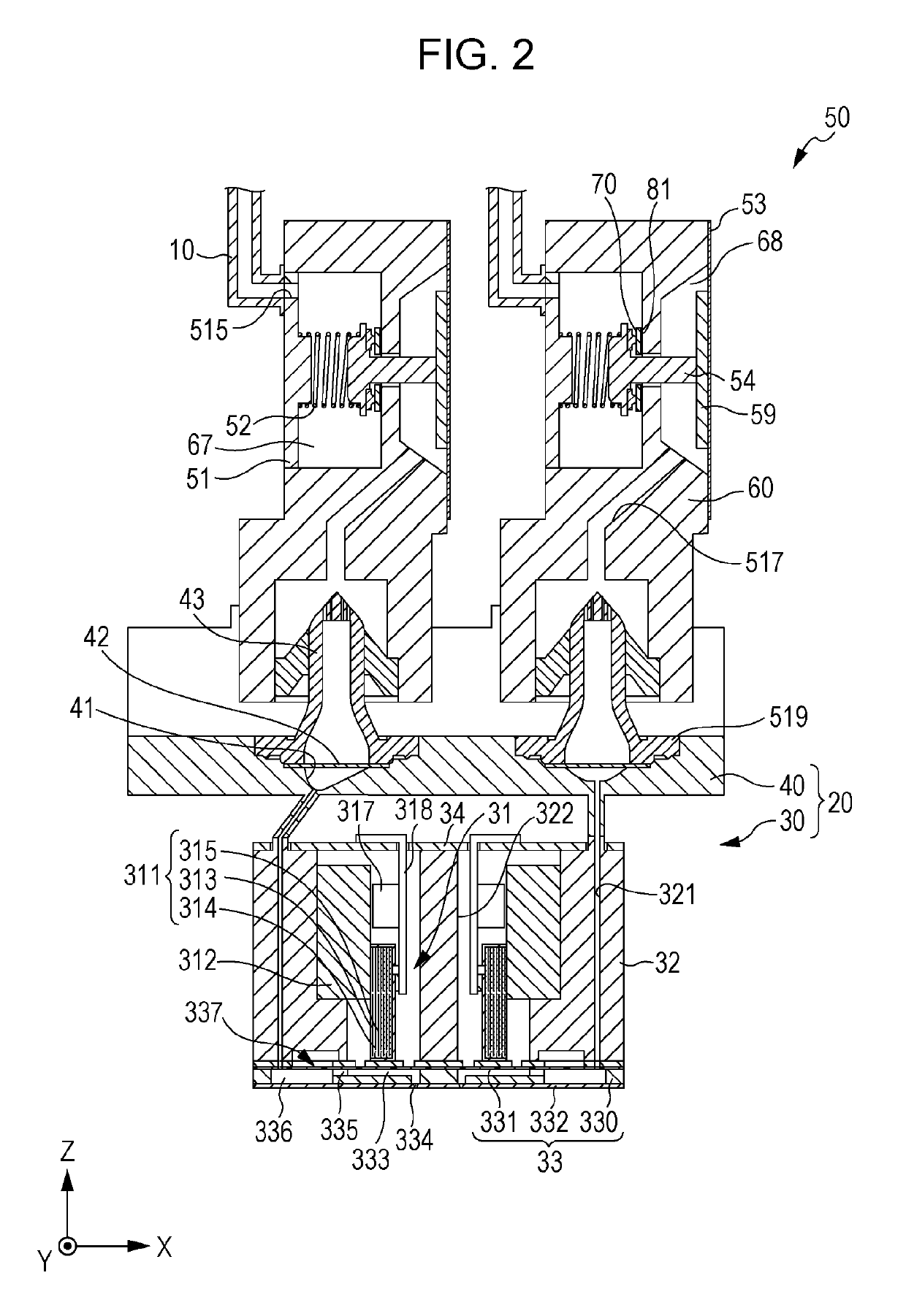 Valve and manufacturing method for valve