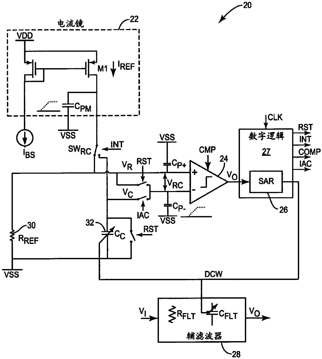 High accuracy (resistance-capacitance) RC calibration circuit
