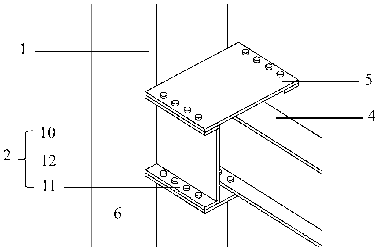 Cantilever side plate connecting assembly type joint suitable for multi-story high-rise steel structure