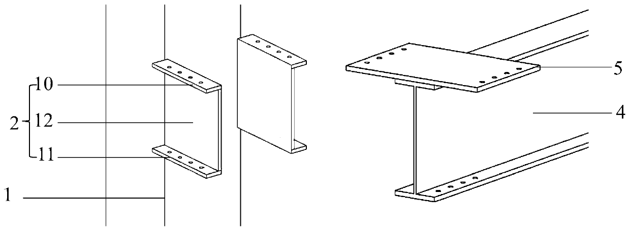 Cantilever side plate connecting assembly type joint suitable for multi-story high-rise steel structure
