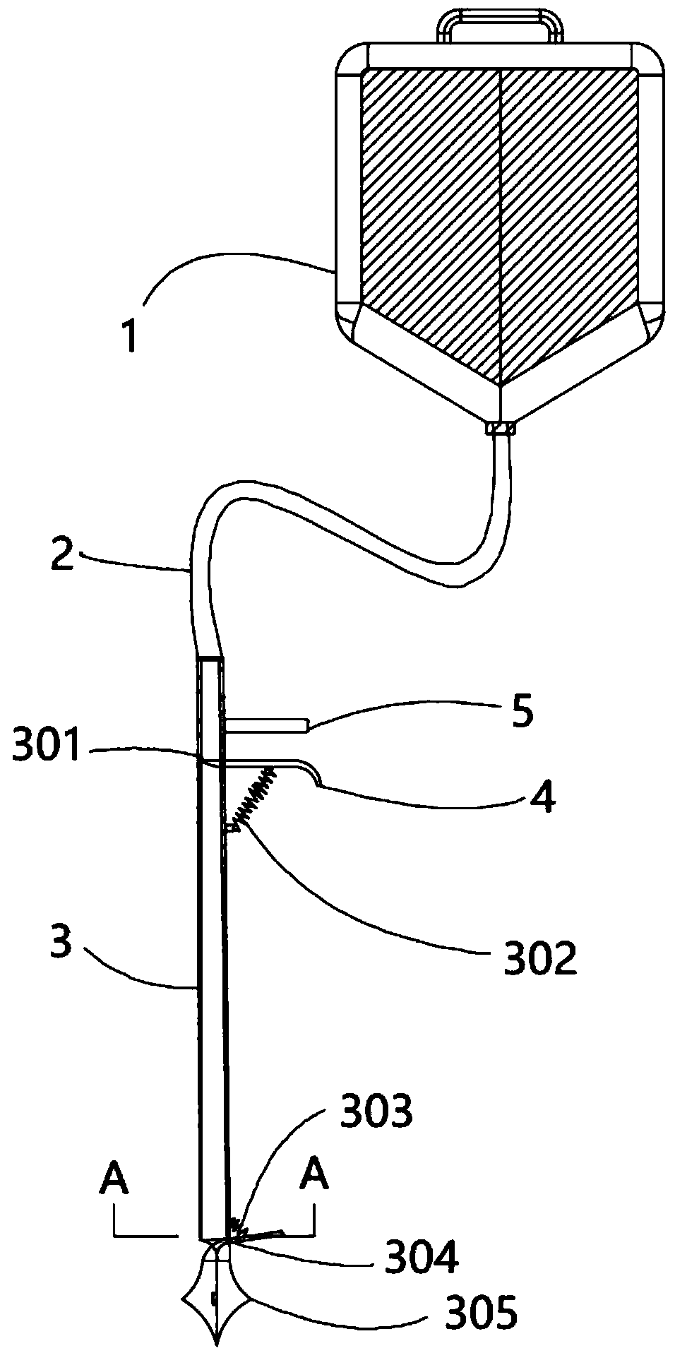 Fertilizing device for farmland sowing