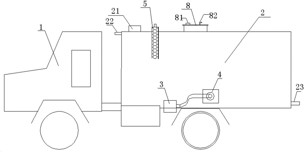 Mining pumping and sprinkler integrated vehicle