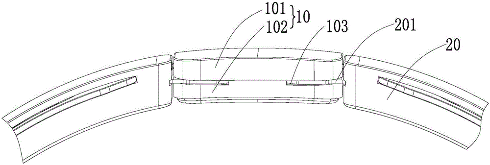 Elastic folding structure and headset having elastic folding structure