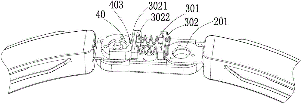 Elastic folding structure and headset having elastic folding structure