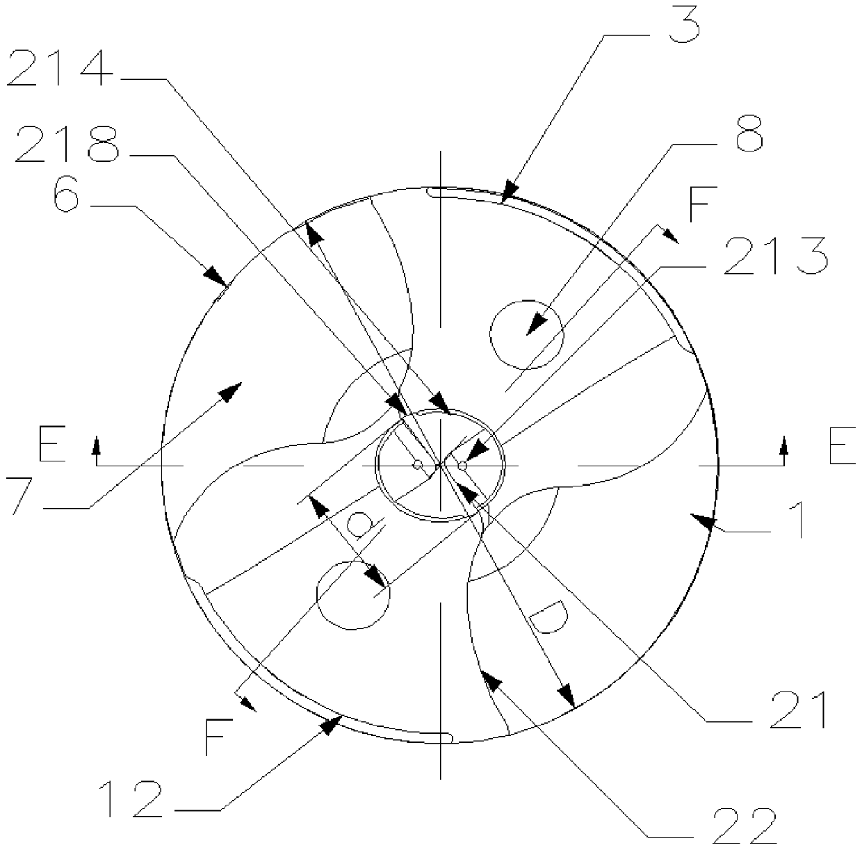 Hole machining tool with independent drill tip in center