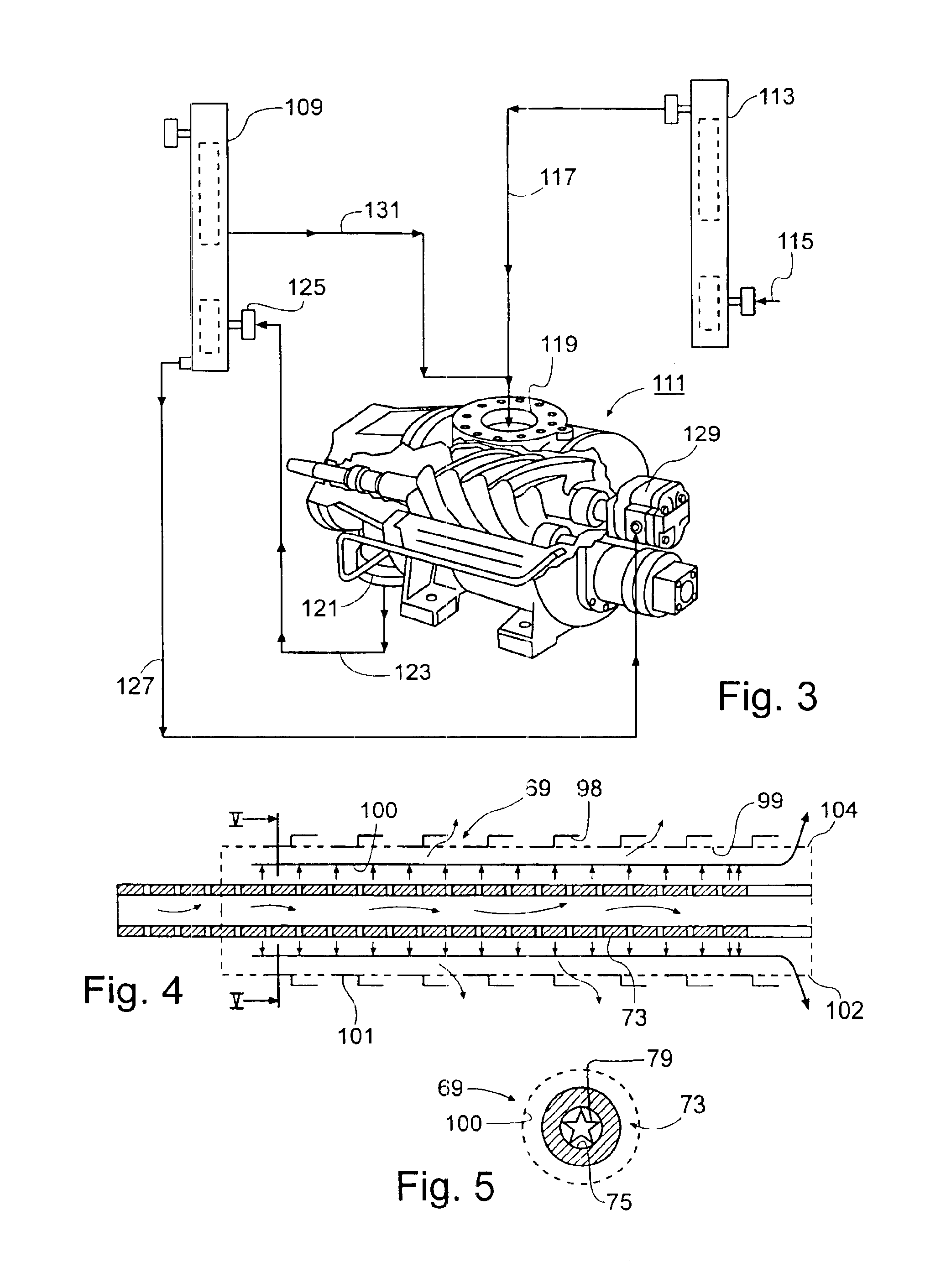 Filtration vessel and method for rotary gas compressor system