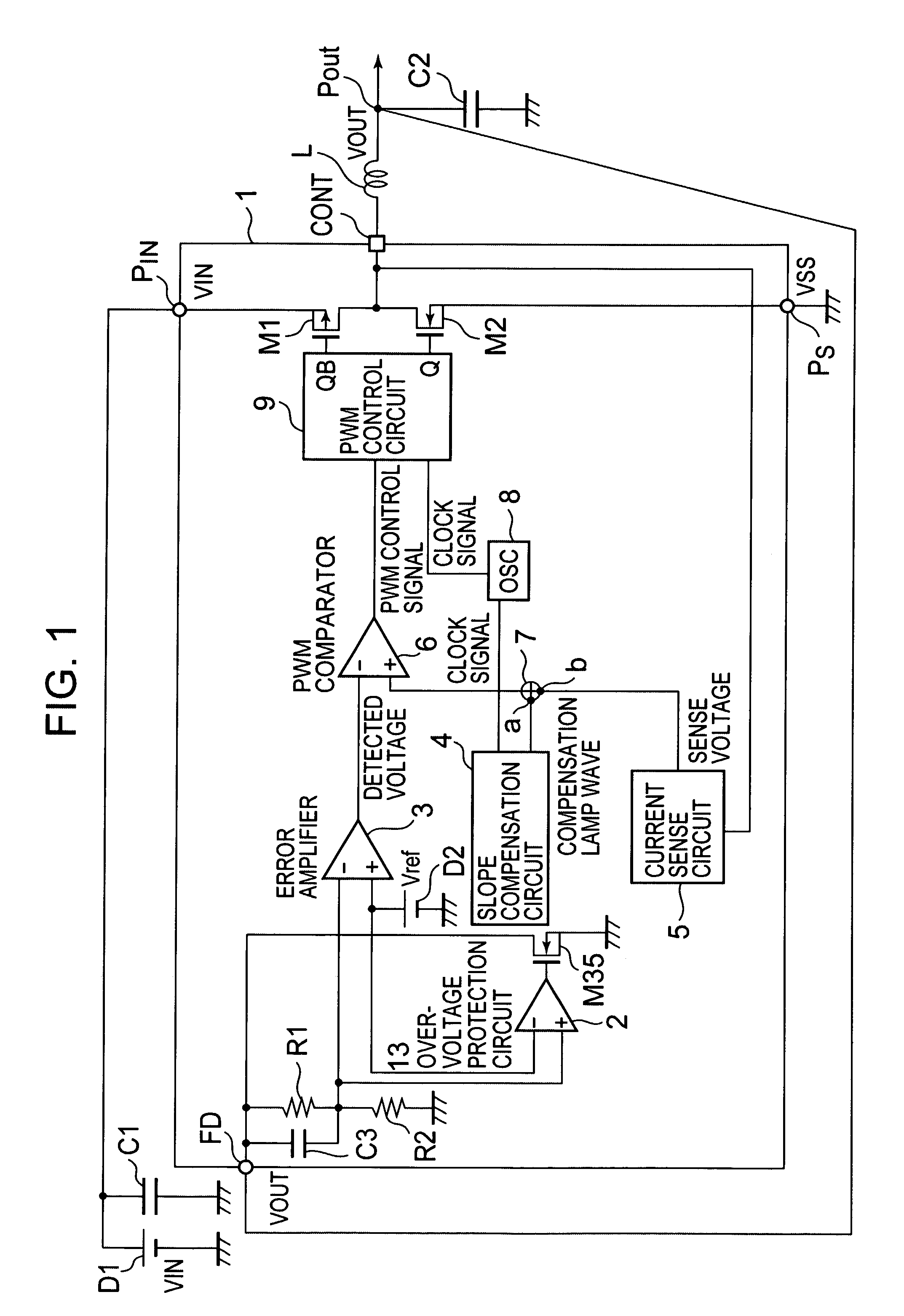 Adder and current mode switching regulator