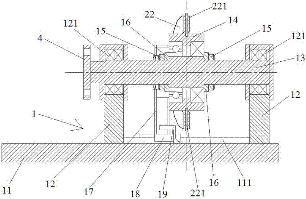 Load loading device for rolling bearing tribological test