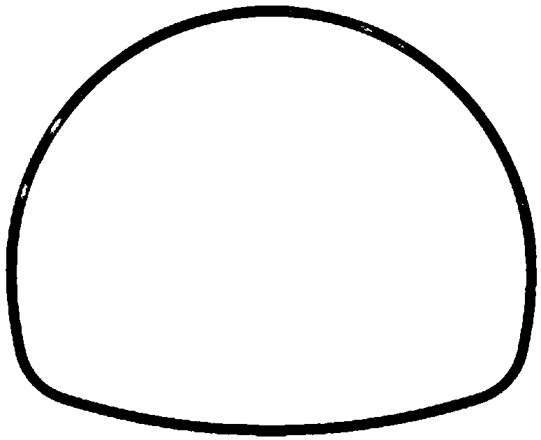 Highway tunnel irregular arch frame and supporting structure