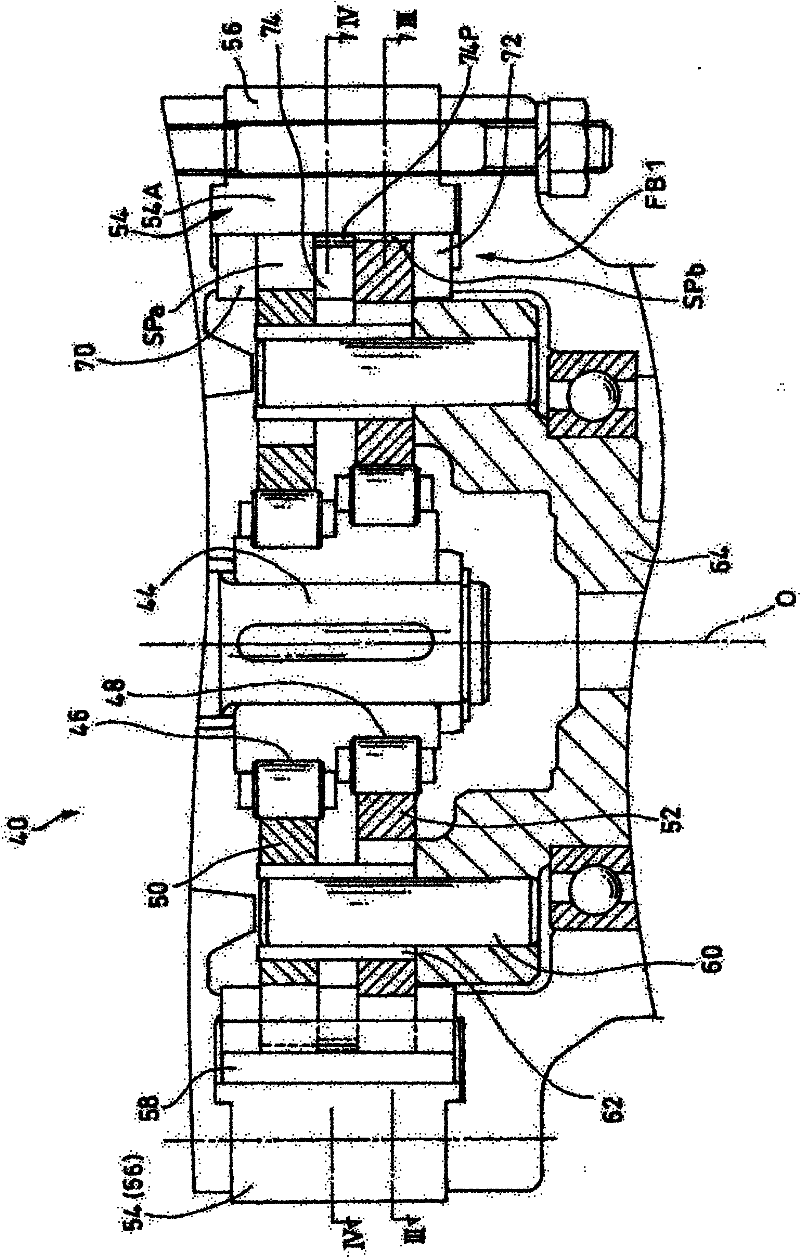 Power transmission device of natural energy recovery system