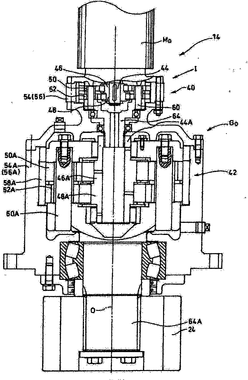 Power transmission device of natural energy recovery system
