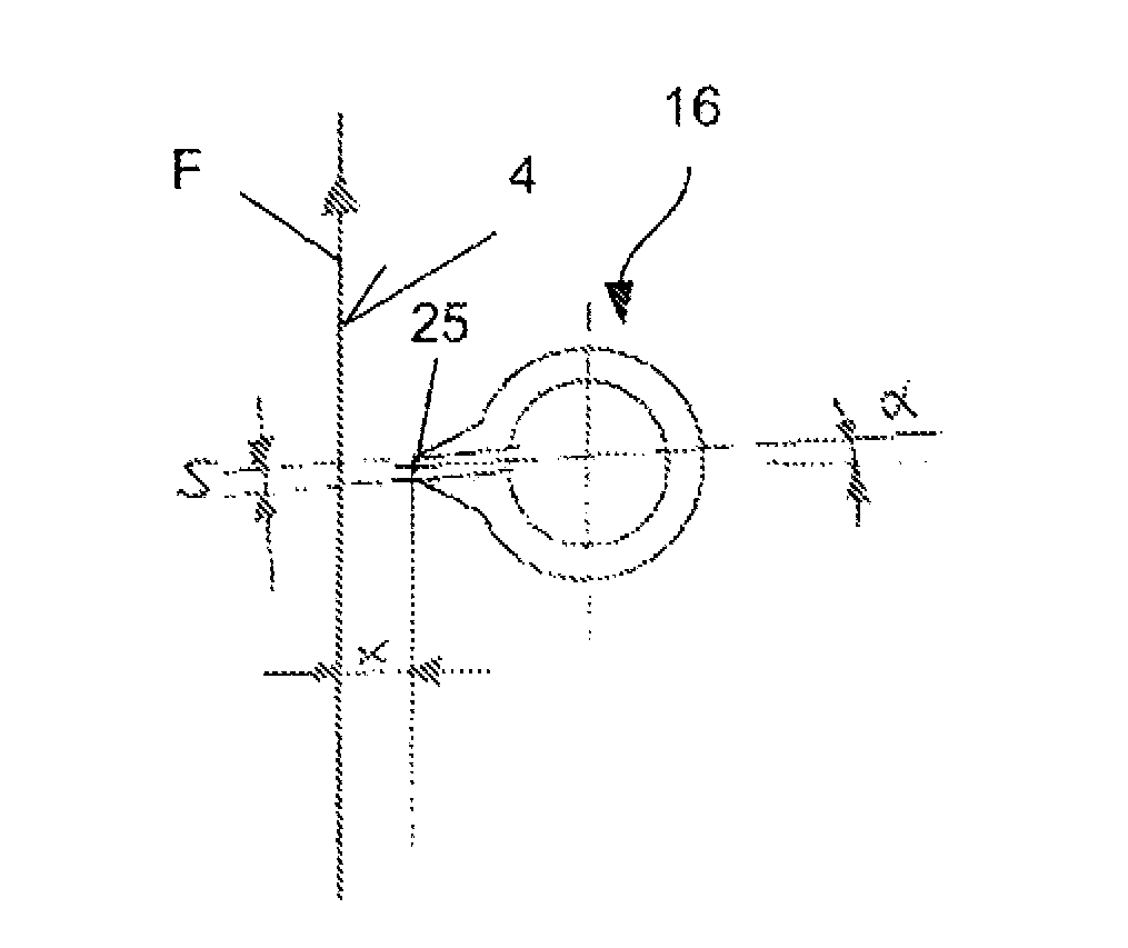 Device for directly or indirectly applying a liquid to pasty application medium and method for operating said type of device