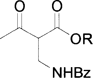 Asymmetric catalytic hydrogenation process of synthesizing serial (2S,3R)-2 benzoyl aminomethyl-3-hydroxy butyrate compounds