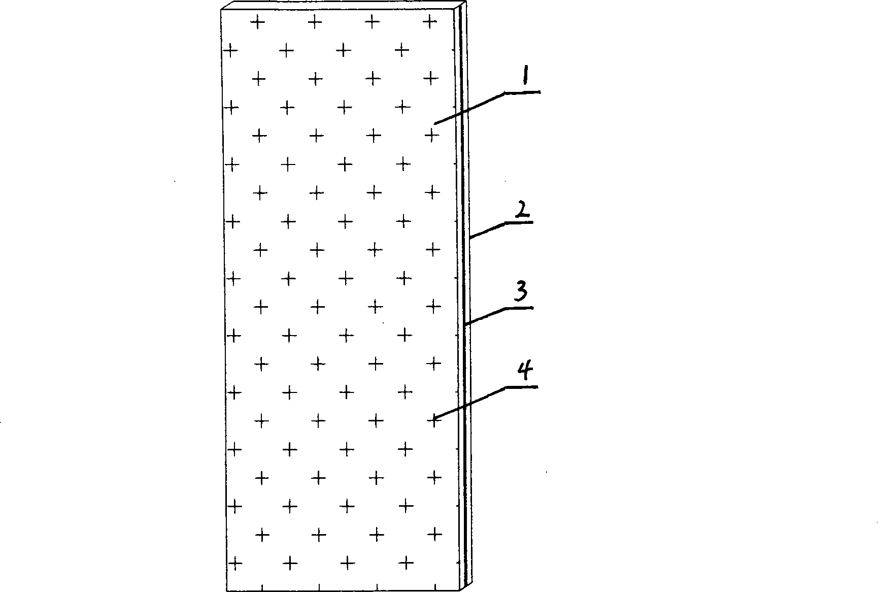 Preparation method for novel decorative door