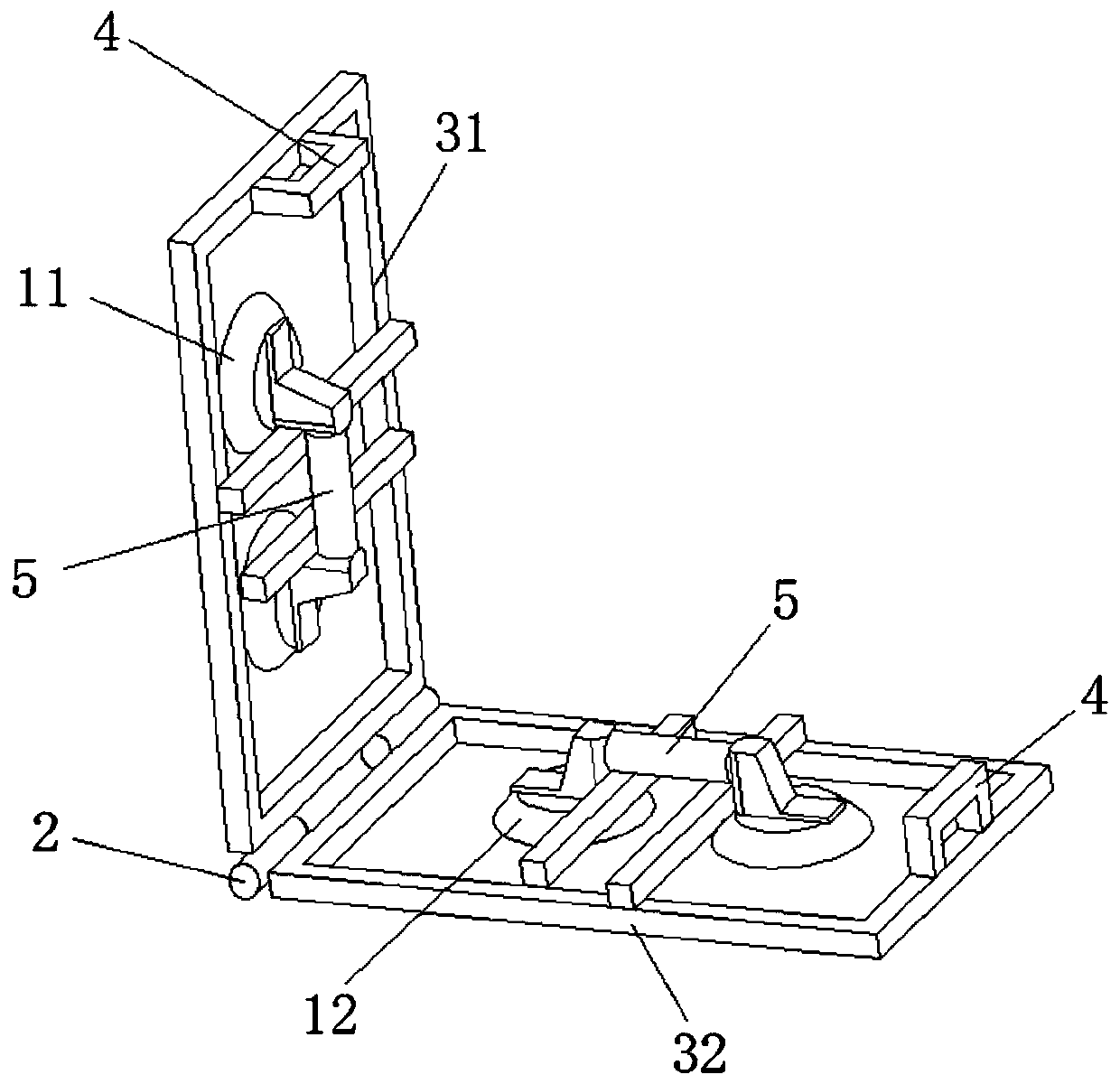 Floor tile laying and pasting device