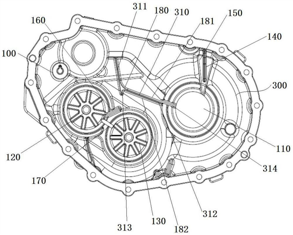Automobile reduction gearbox and automobile