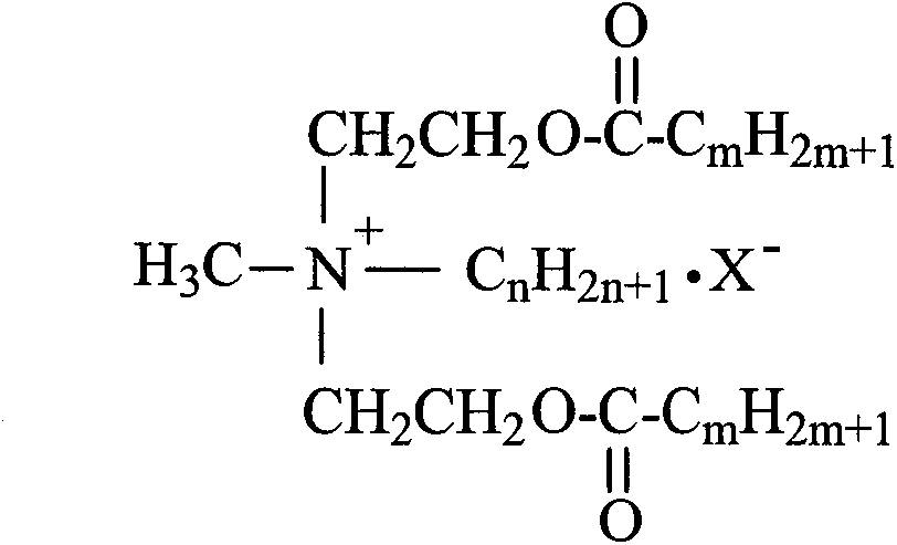 Synthetic process of double-long-chain diester quaternary ammonium salt