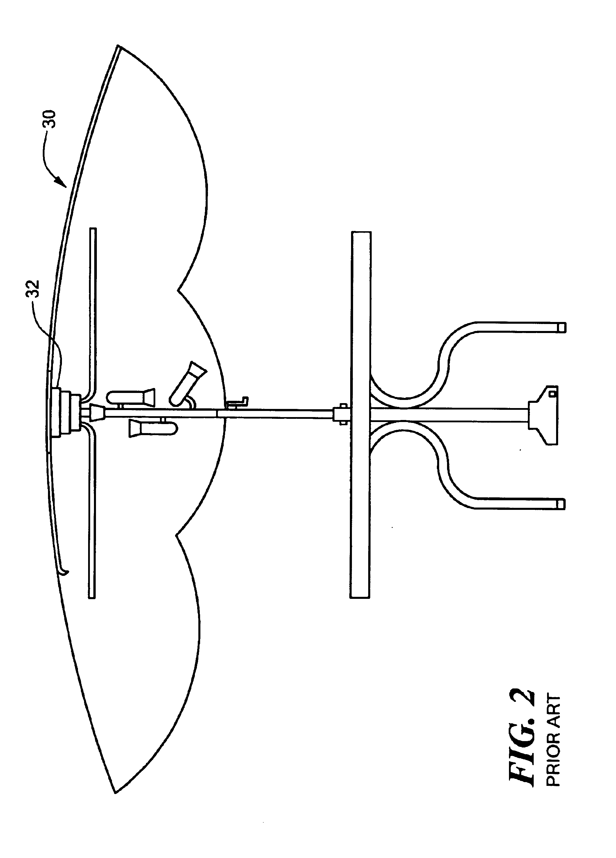 Fan assembly for an umbrella