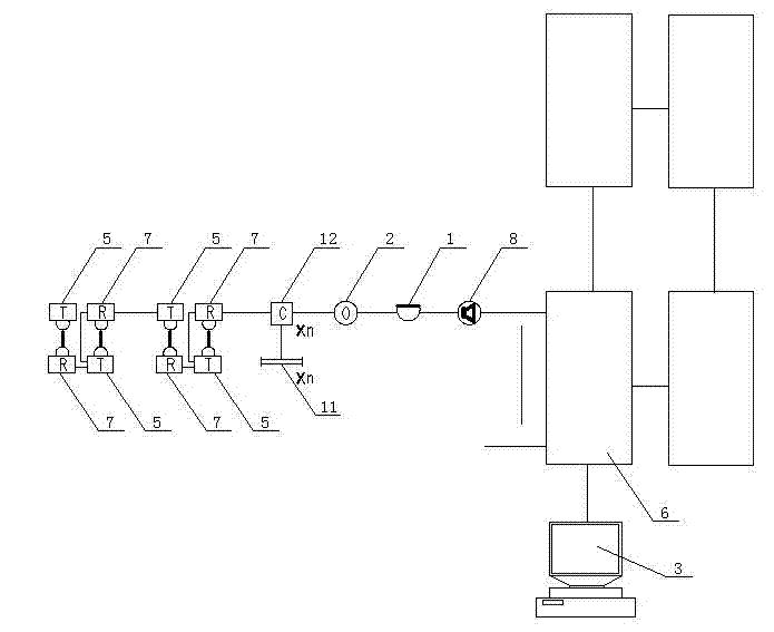 Electricity-saving anti-theft control system and control method for intelligent lighting in classroom