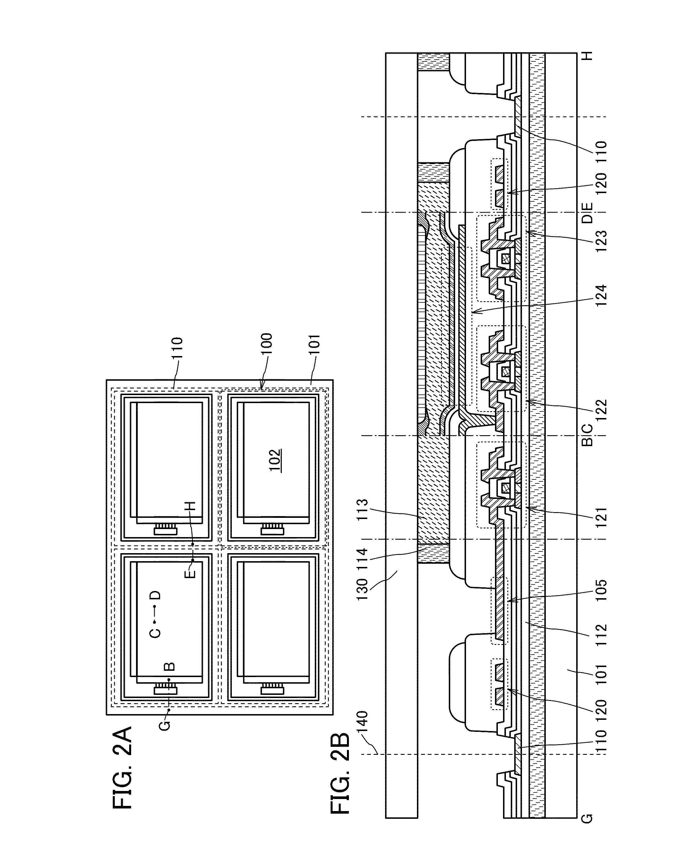 Method of semiconductor device including step of cutting substrate at opening of insulating layer