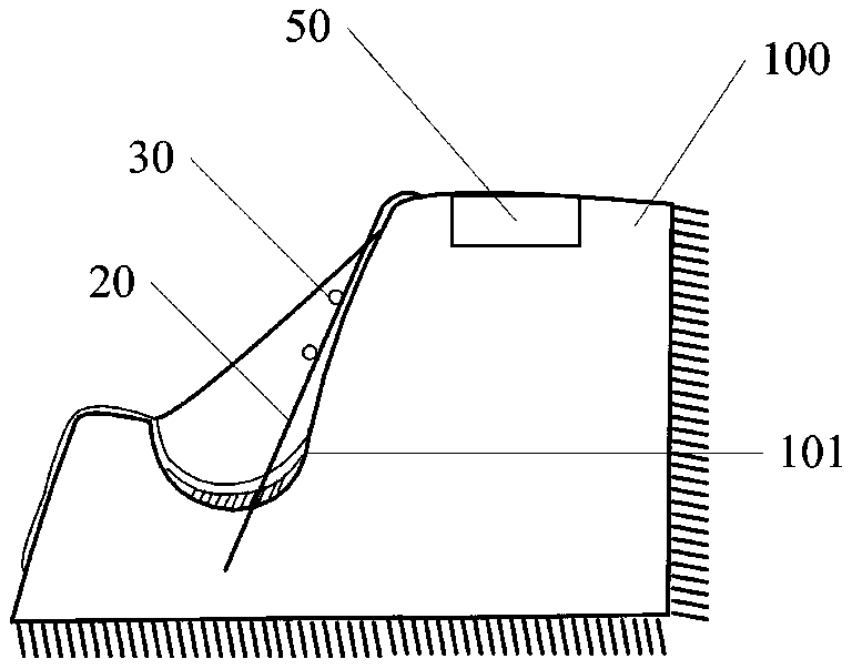 Cross-stepped type slope surface treatment method for mine dump