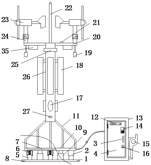 Auxiliary power supply device for new energy mobile base station and using method thereof