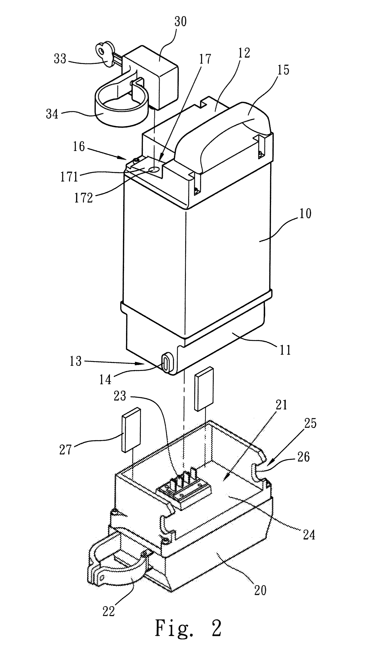 Positioning device for battery box