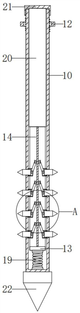 A device for engineering pile detection static load test
