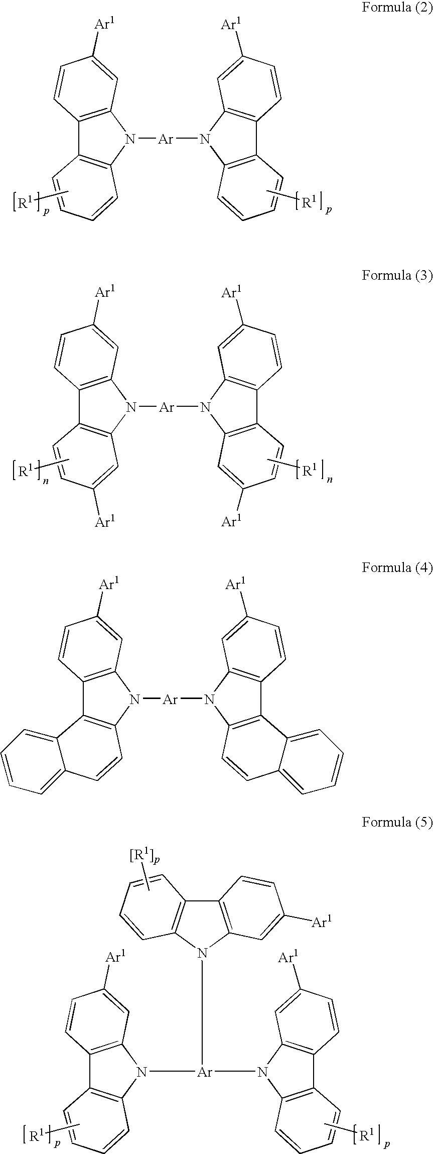 Carbazole derivatives for organic electroluminescent devices