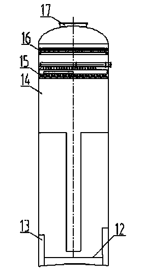 Tail gas separation tower