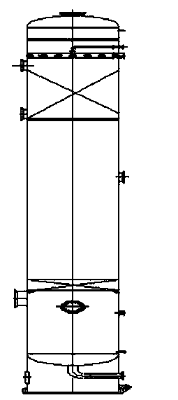 Tail gas separation tower