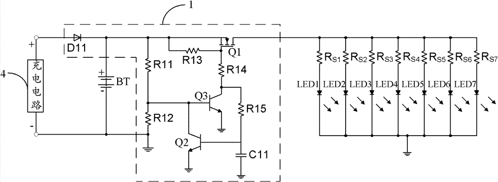 A battery protection circuit and an explosion-proof lighting device