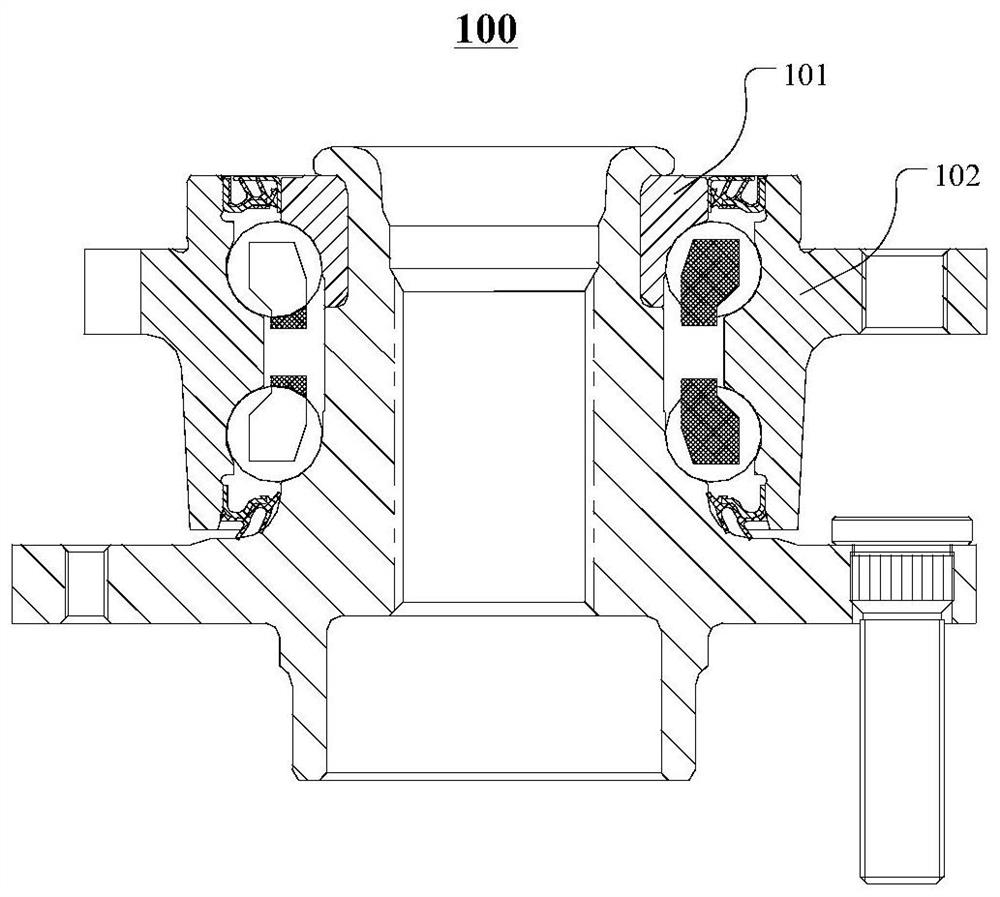 Hub bearing negative clearance calculation method and device, storage medium and equipment