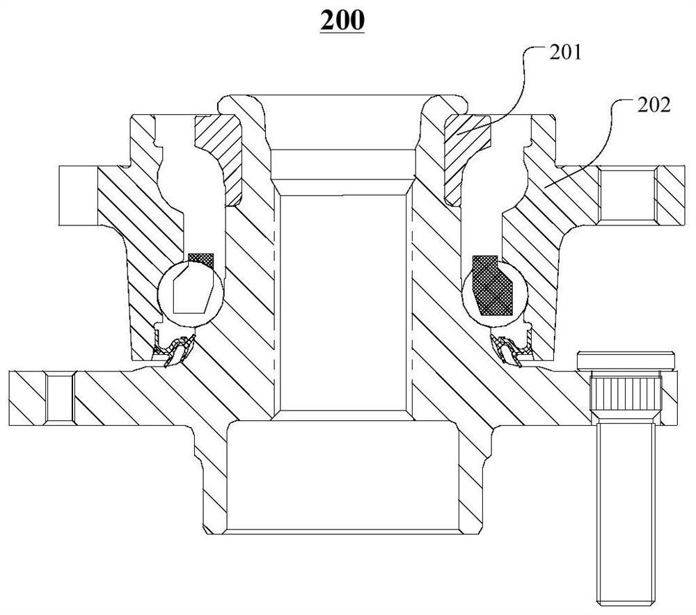 Hub bearing negative clearance calculation method and device, storage medium and equipment