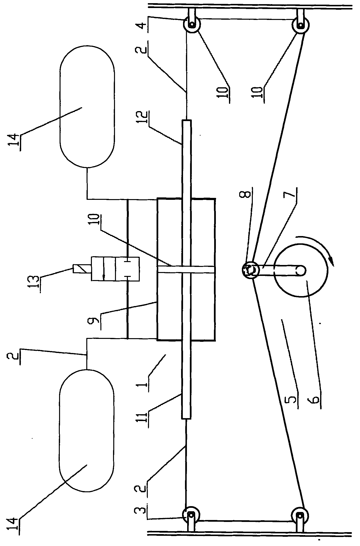 Driving mechanism for pneumatic massager