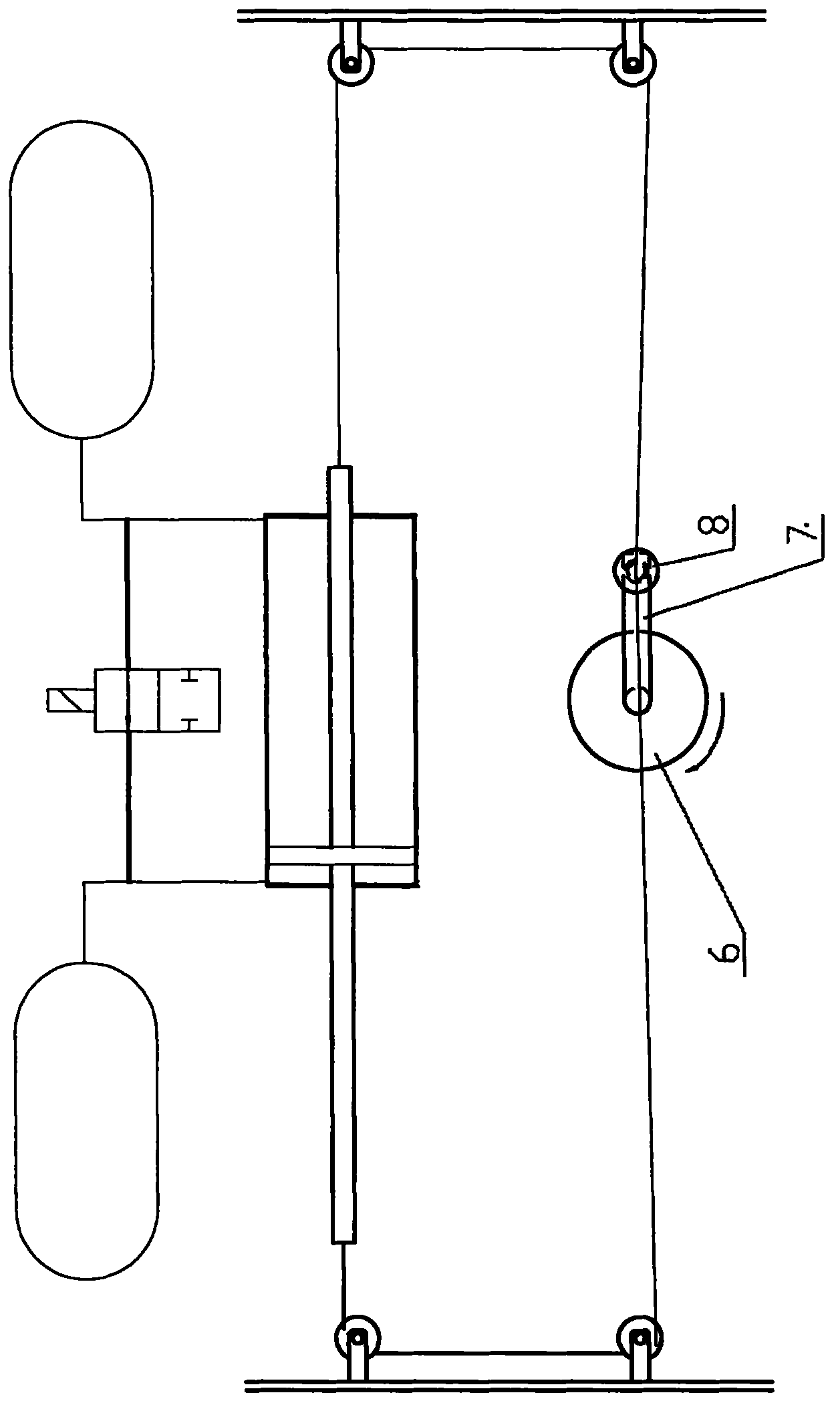 Driving mechanism for pneumatic massager