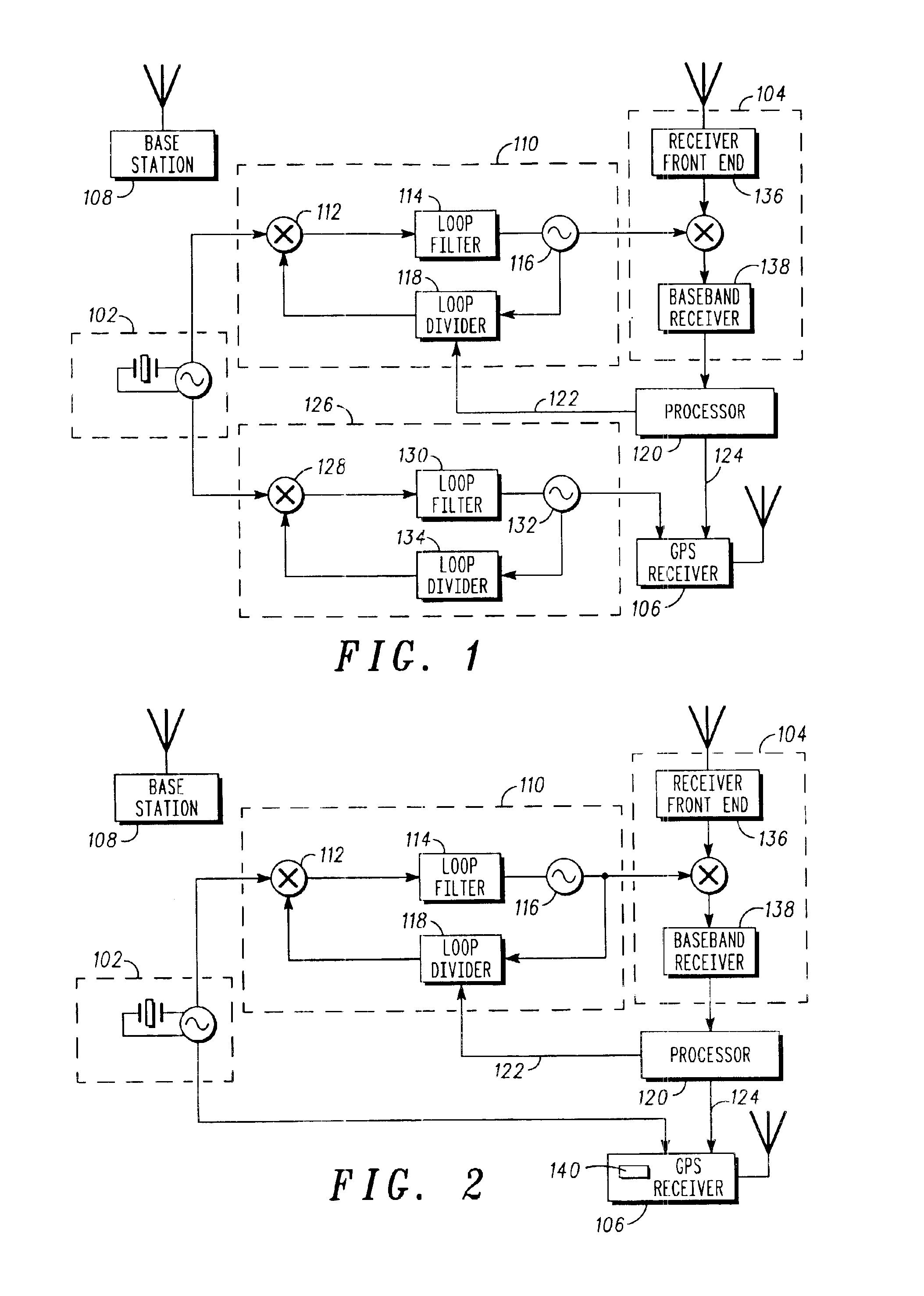 System and method for frequency management in a communications positioning device