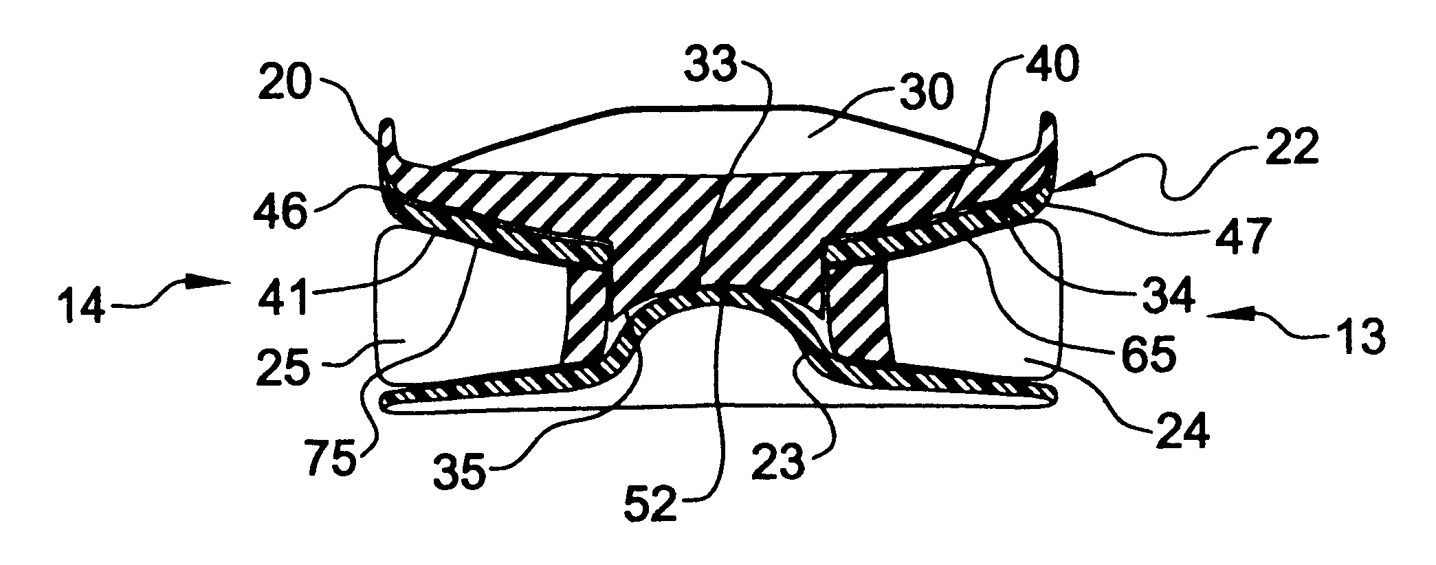 Shoe incorporating improved shock absorption and stabilizing elements